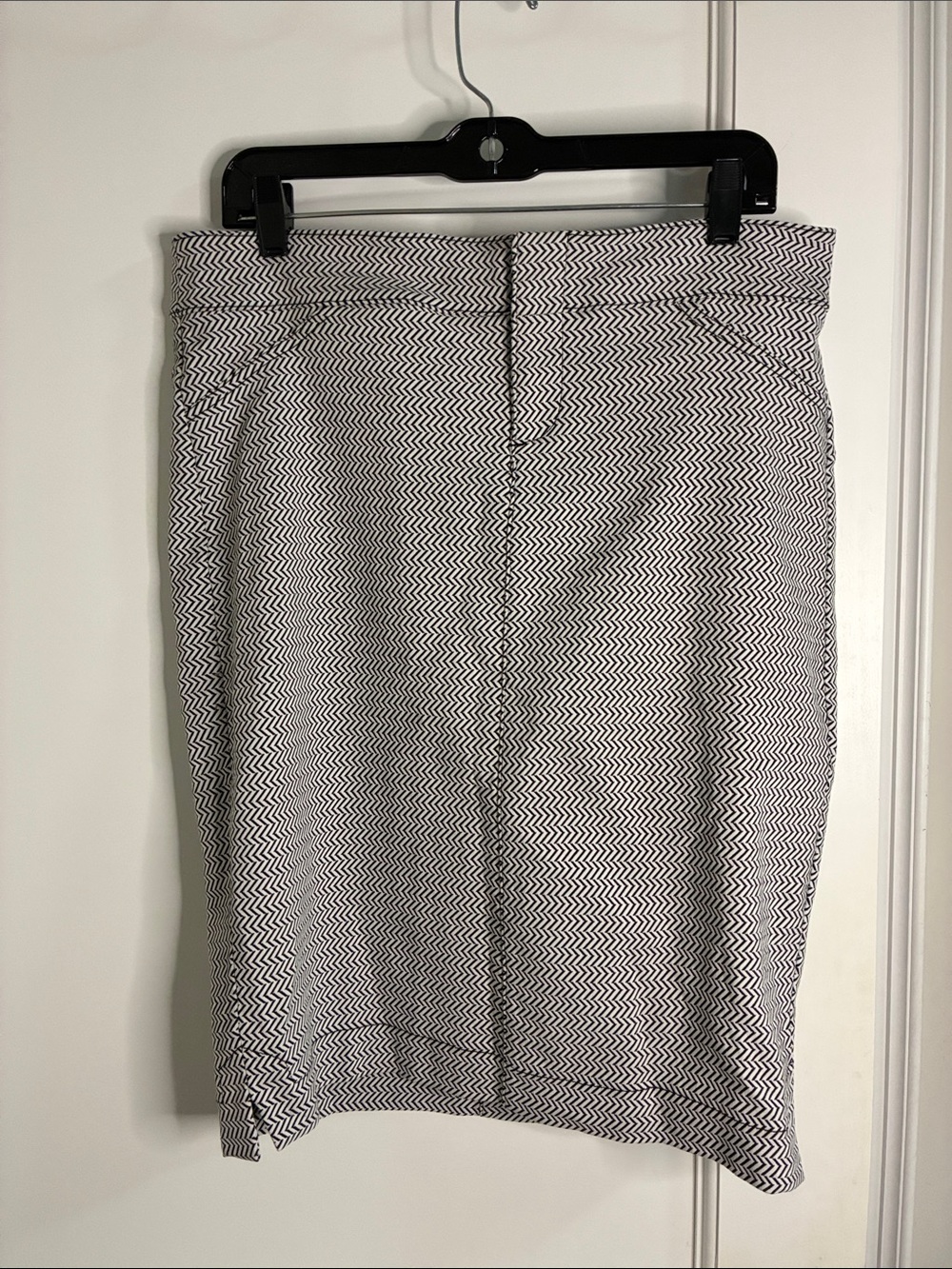 One 5 One Miracle Ab-Shaper Chevron Pencil Skirt Size L Stretch Workwear 👵MT